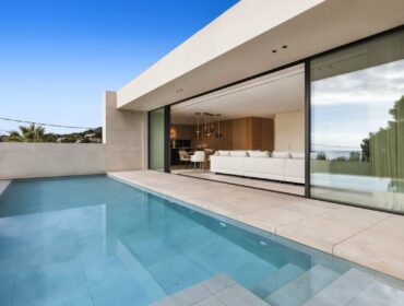 Newly constructed contemporary villa with panoramic vistas for sale in portals nous