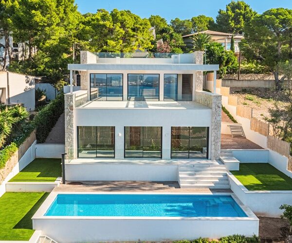 Exquisite contemporary villa with sweeping sea views and private pool in portals nous