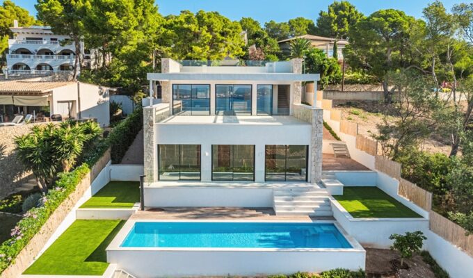 Exquisite contemporary villa with sweeping sea views and private pool in portals nous