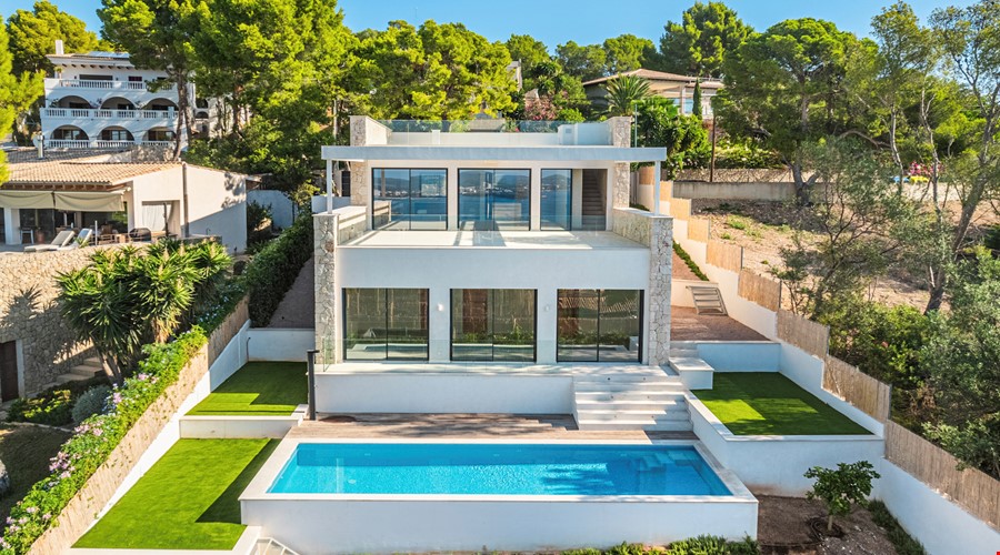 Exquisite contemporary villa with sweeping sea views and private pool in portals nous