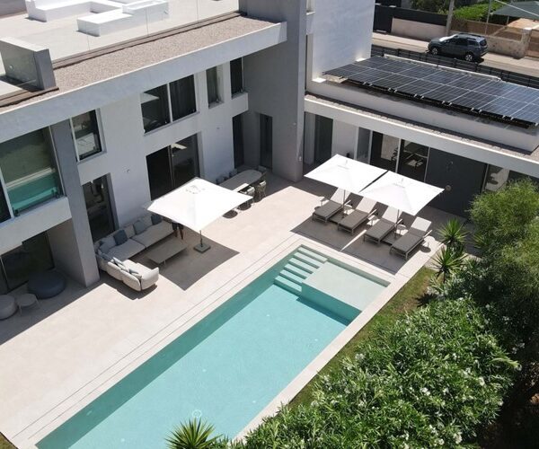 Spacious contemporary villa with private pool and mature gardens for sale in santa ponsa