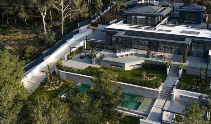 Contemporary six-bedroom architectural masterpiece villa for sale in santa ponsa