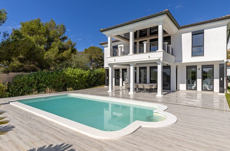 Stately mediterranean villa with private south-facing pool in santa ponsa