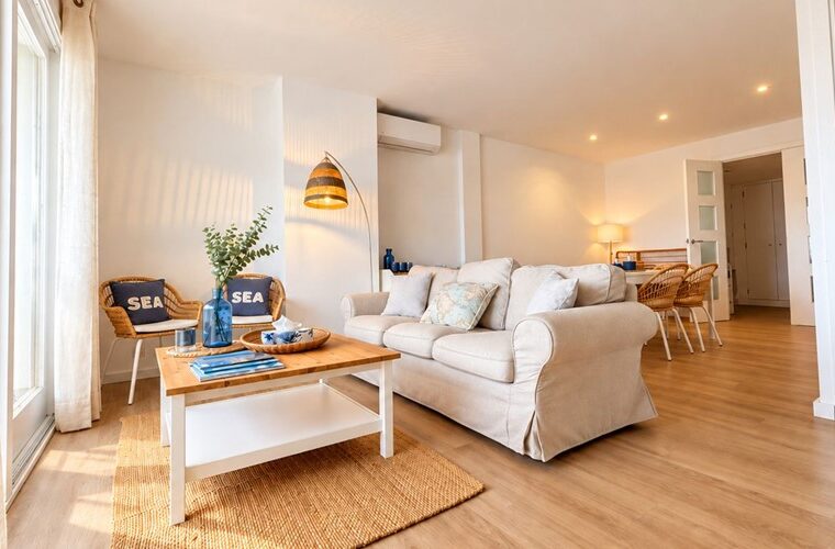 Refurbished three-bedroom penthouse with harbour views for sale in puerto pollensa