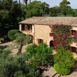 Stately stone finca with vineyard and tennis court for sale in llucmajor