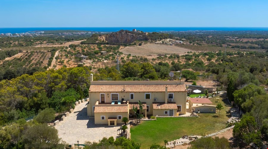 Mediterranean country house with holiday license and coastal views for sale in Artà