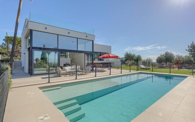 Modernist architectural villa with panoramic vistas for sale near bunyola