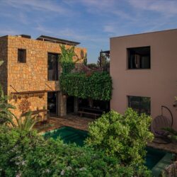 Contemporary four-bedroom villa with saltwater pool and sea vistas in palma