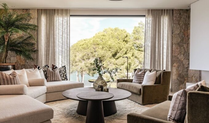 Contemporary seafront villa with dual pools for sale in santa ponsa