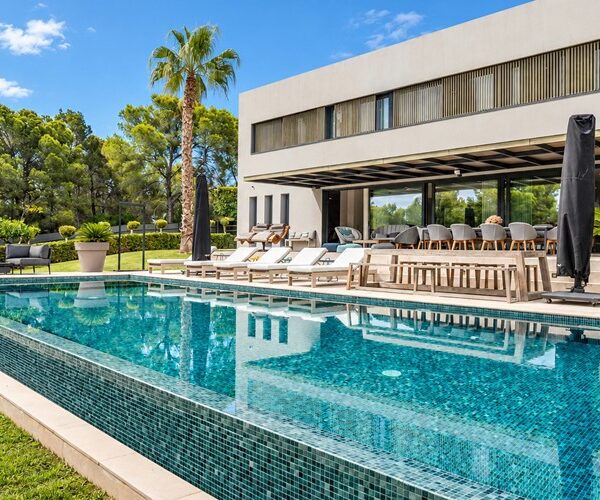 Contemporary six-bedroom sanctuary bordering nature in santa ponsa